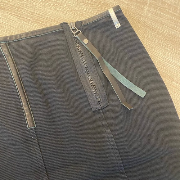 🖤VERSACE 💯% AUTHENTIC - NWOT SPORT BLACK DENIM SKIRT SIZE 28🖤 - Picture 7 of 16